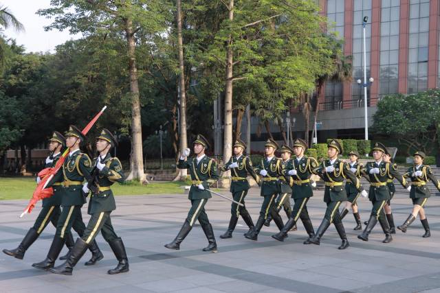 暨南大学国旗护卫队 暨南大学国旗护卫队