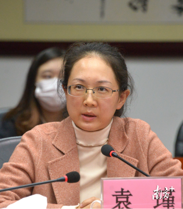 广东外语外贸大学中文学院教授袁瑾。黄津 摄 广东外语外贸大学中文学院教授袁瑾。黄津 摄