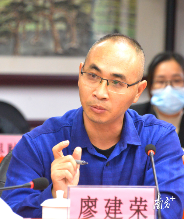 广东工业大学通识教育中心副教授廖建荣。黄津 摄 广东工业大学通识教育中心副教授廖建荣。黄津 摄