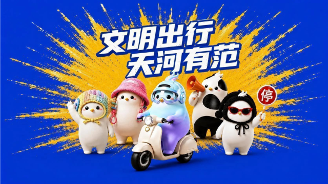 天河文明出行IP“河宝”。